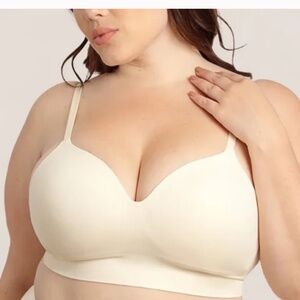 Shapermint Truekind® Supportive Comfort Wireless Shaping Bra Sz 2XL in Chai